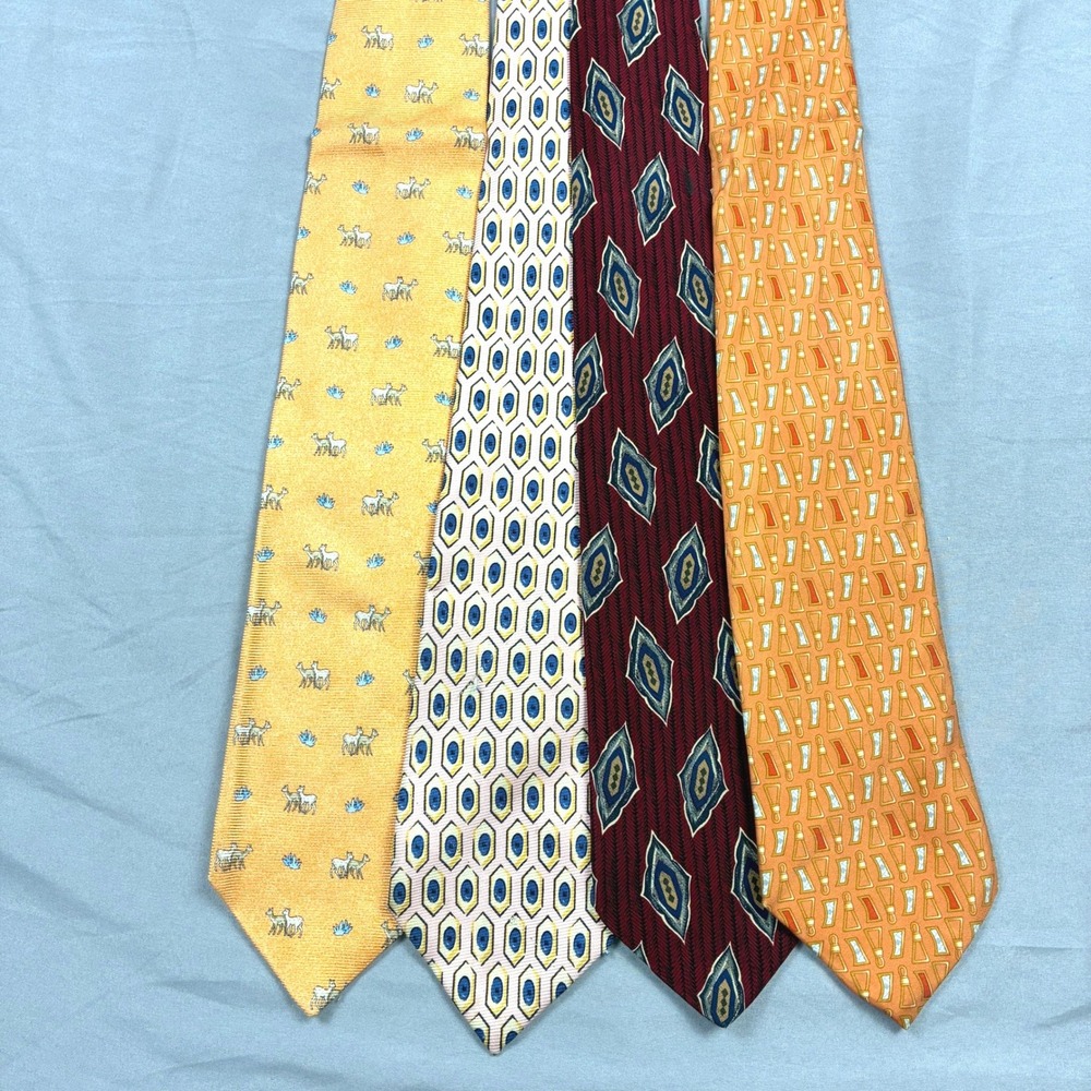 Zegna Polo Burberry Brooks Brothers Tie Lot Mens Multi Silk Designer Bundle